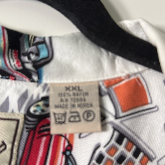 🚘 Corvette Lovers Shirt 🚘 Mens XXL ISLAND COLLECTION 100% Rayon Vacation Resort - Picture 4 of 9